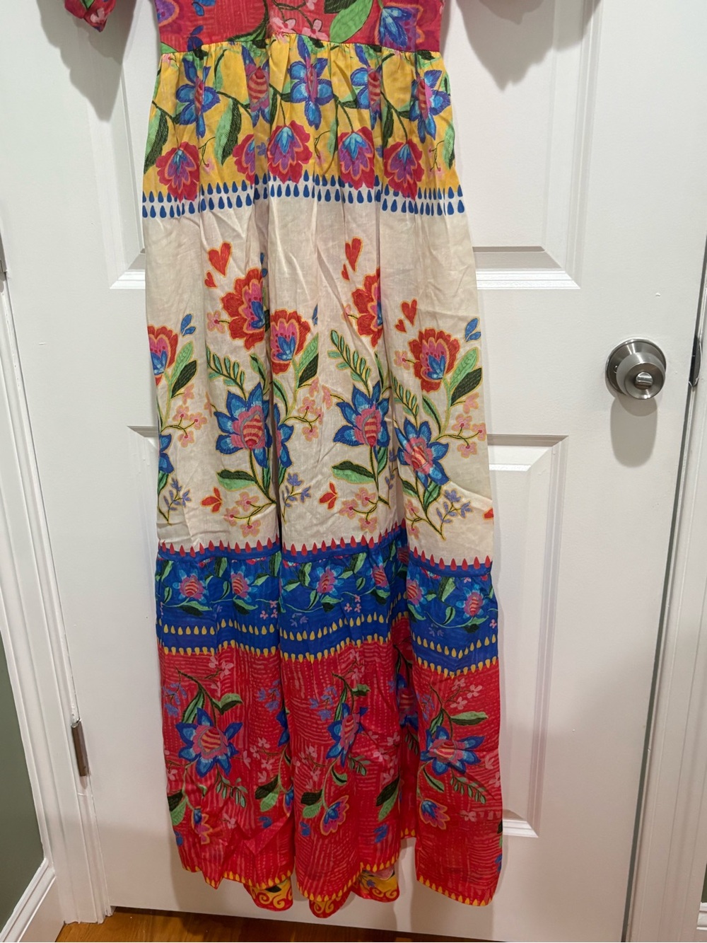 Johnny Was Roumba Color blocked Maxi Dress - Picture 5 of 11